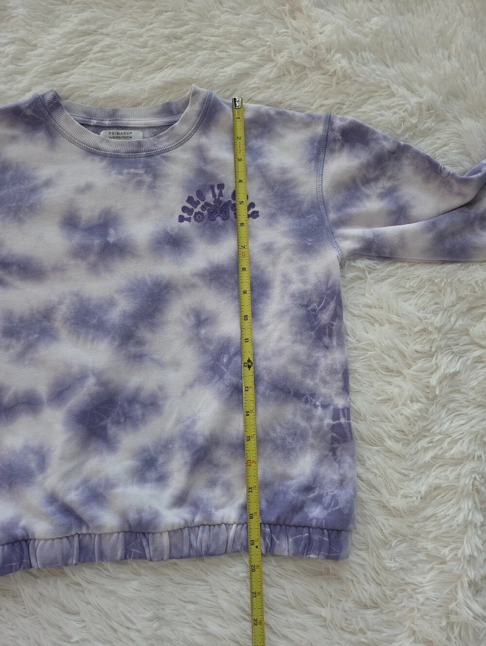 Purple And White Tie Dye Lounge Set Sweatshirt Joggers Girls 11/12 Yrs